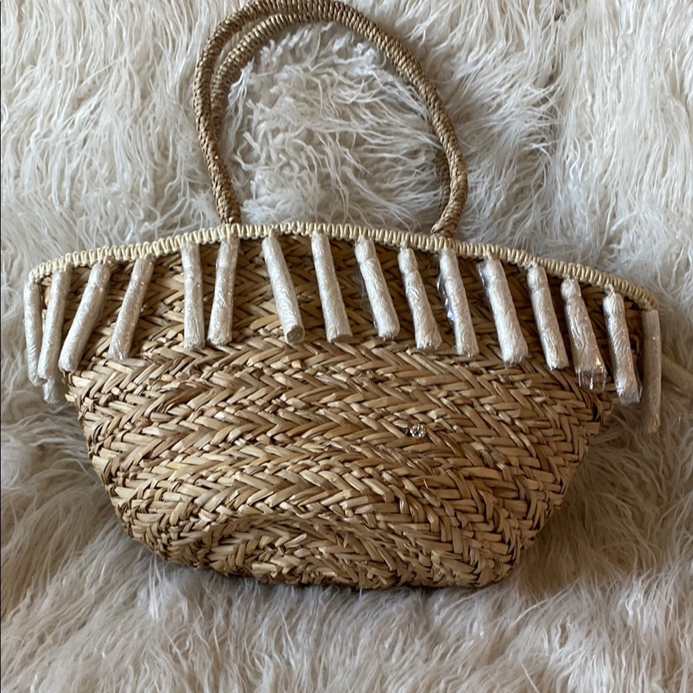NWT Florabella Wilmington Tote, Natural & Ivory - Picture 9 of 9
